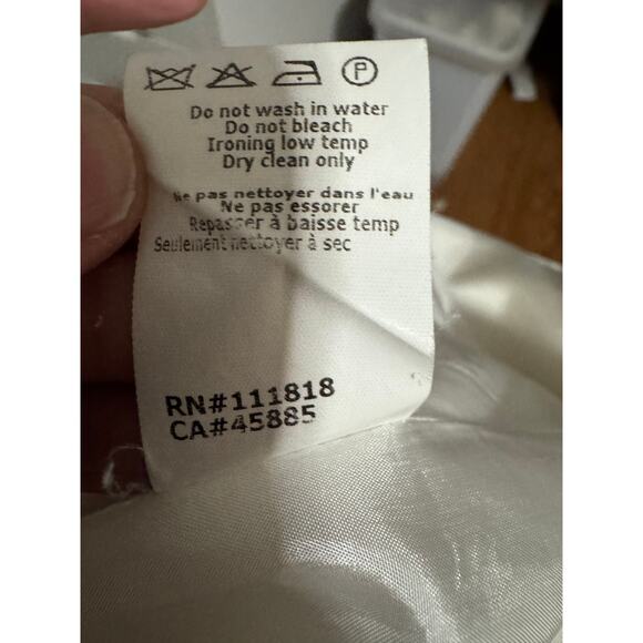 Michael Kors Made in Italy Cream Cotton Coat – Quiet Luxury, Size 2 - Picture 8 of 8